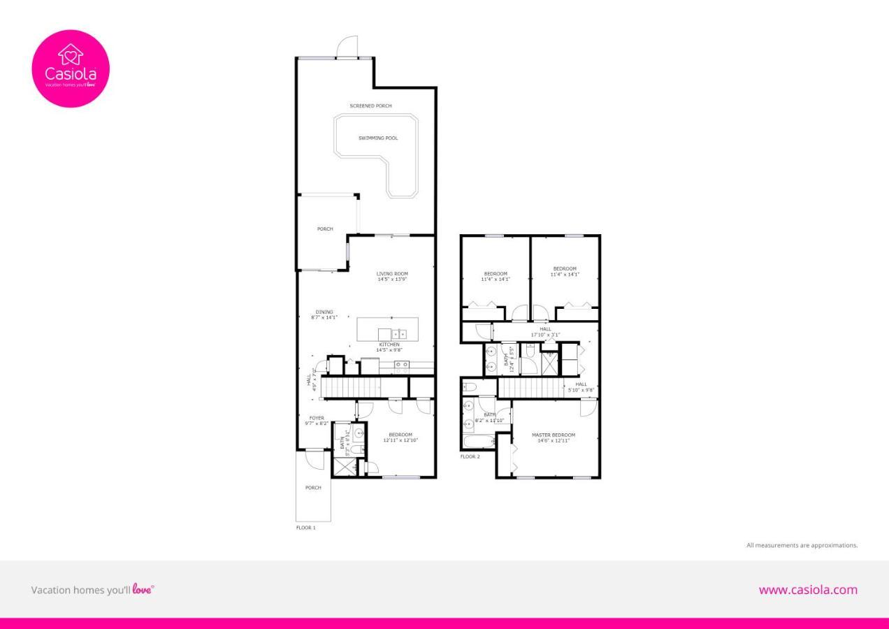 Modern Townhome Wprivate Pool Free Water Park Кисими Екстериор снимка